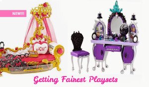 Apple White and Raven Queen Getting Fairest Playsets