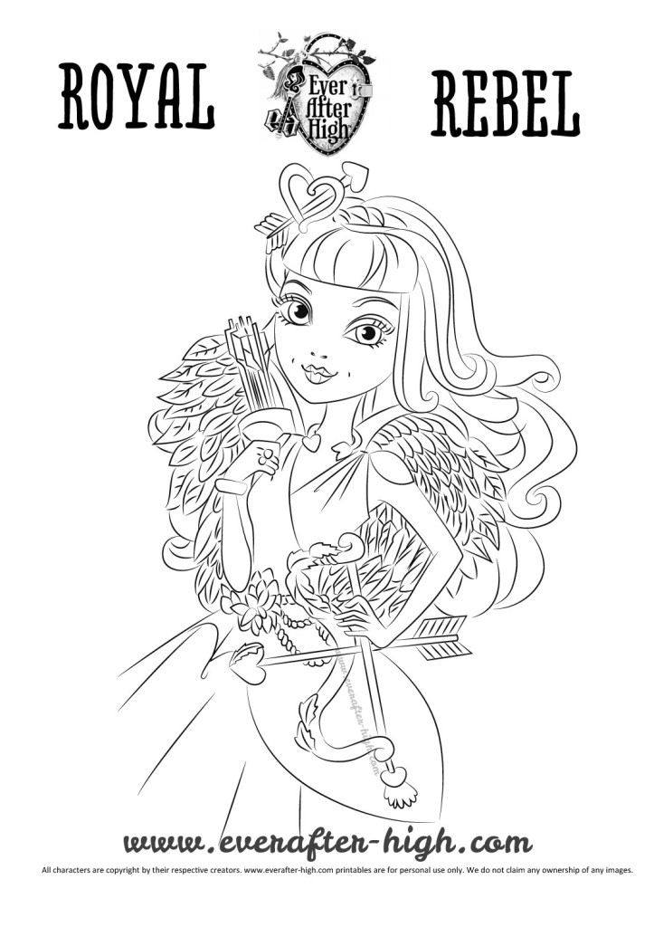 Print Ever After High C.A. Cupid coloring page