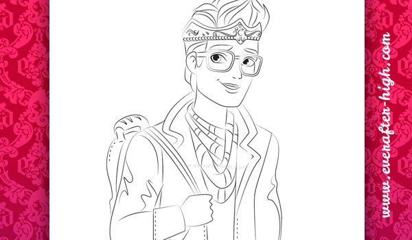 Coloring page of the Dexter Charming