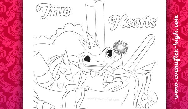 Coloring Page of the True Hearts Day