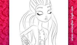 Raven Queen Getting Fairest Coloring page