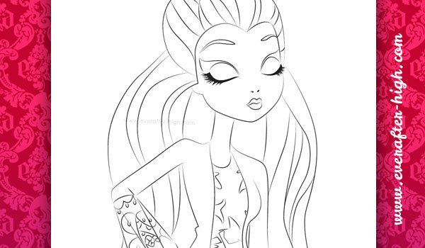 Raven Queen Getting Fairest Coloring page