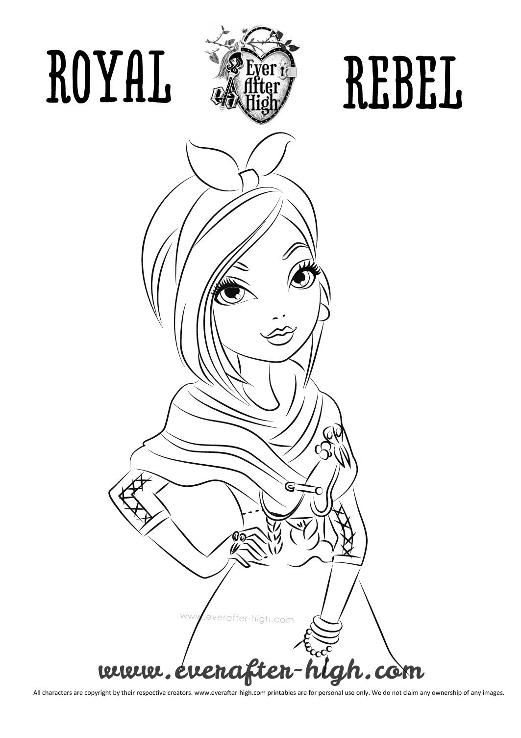 Poppy O'Hair coloring page | Ever After High